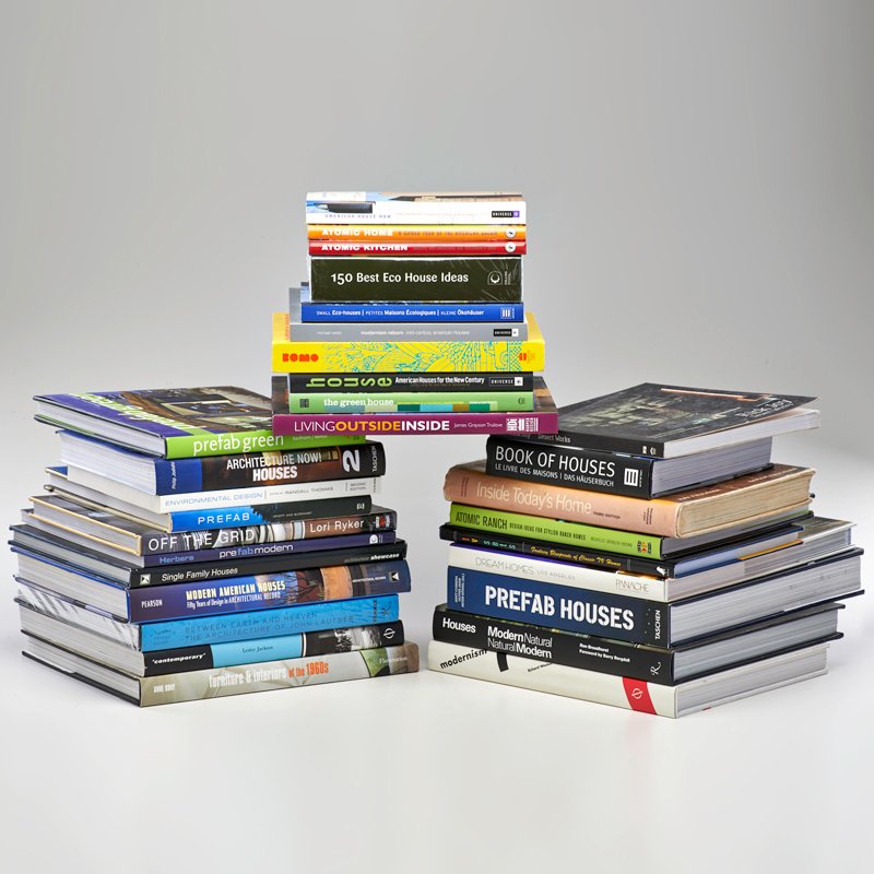 ARCHITECTURE AND DESIGN BOOKS: Approximately 30, 1990s-2000sRandall Thomas "Environmental Design"Kleine Okohauser "Small Eco-Houses"Alanna Stang "The Green House"Cathy Lang Ho "House"Marta Serrats "150 Best Eco House Ideas"Susan Do