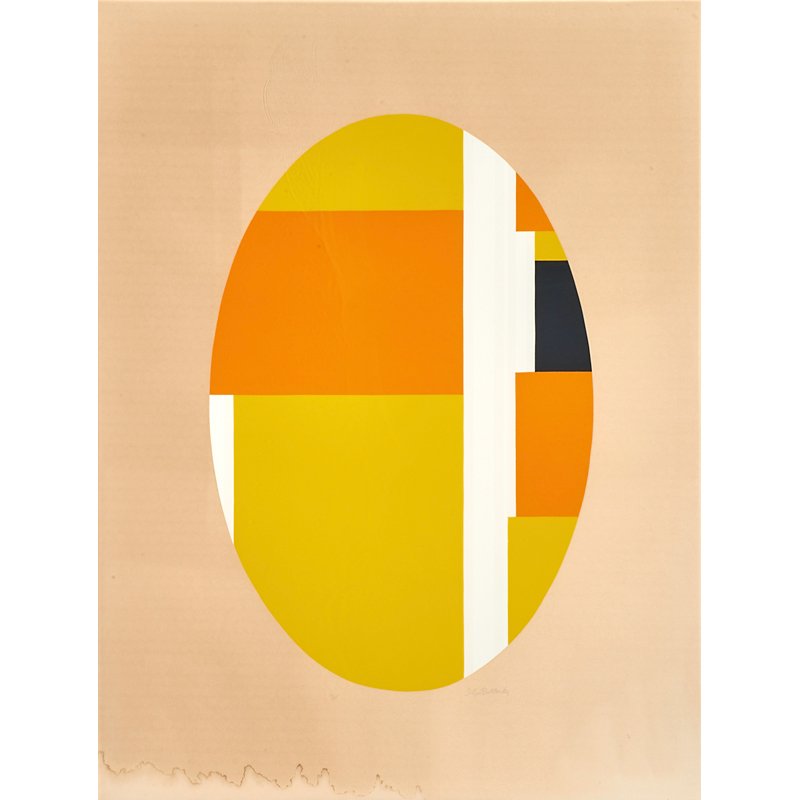 ILYA BOLOTOWSKY (American, 1907-1981): Screenprint in colors; "Series 7" (framed); Signed and numbered 19/125; 39 7/8" x 30 1/4" (sheet)