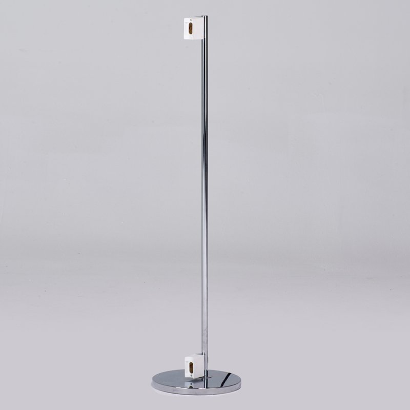 EILEEN GRAY; ARAM DESIGNS LTD.: Tube light, United Kingdom, 2000s; Chrome-plated metal, plastic; Unmarked; 40 1/2" x 9 1/2"