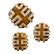 TIGER'S EYE AND DIAMOND 18K YELLOW GOLD SUITE