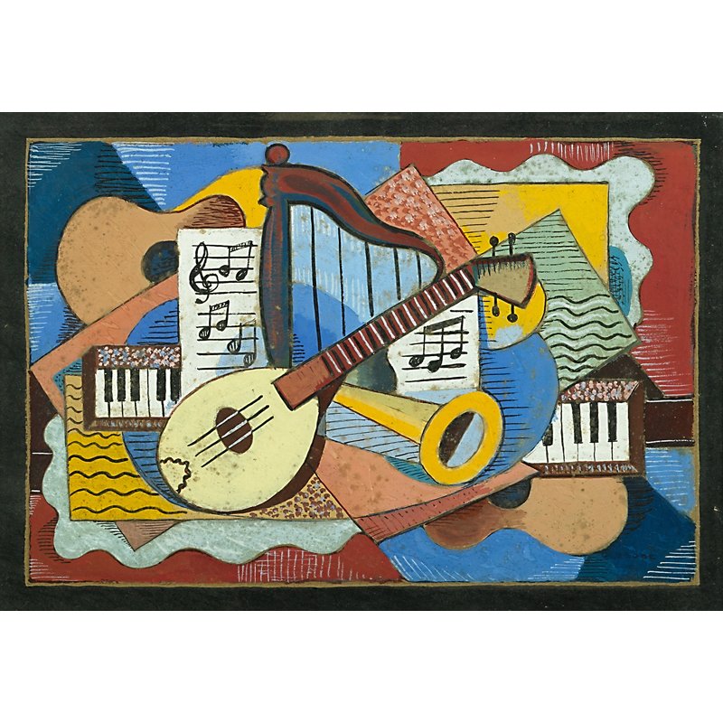 Louis K. Stone (American, 1902-1984): Untitled, 1930; Gouache on board (framed); Signed and dated; 12" x 17 3/4" (sight); Provenance: Private Collection, California