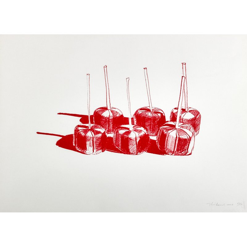 Wayne Thiebaud (American, b. 1920): Suckers State II, 1968; Lithograph in colors (framed); Signed, titled and numbered 23/150; 15 1/4" x 21 1/4" (sight); Provenance: Private Collection