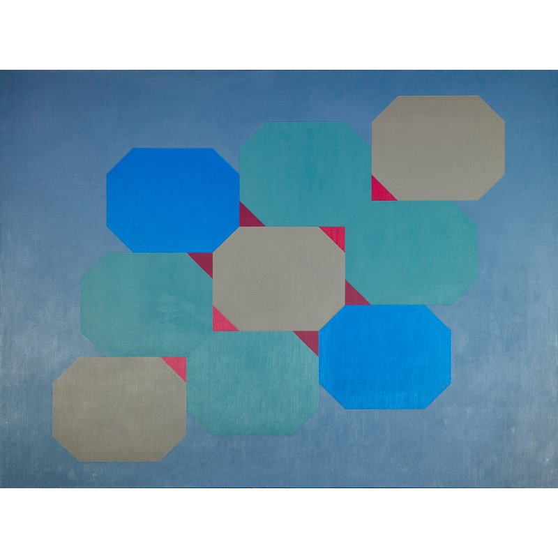 Karl Benjamin (American, 1925–2012): #13, 1978; Oil on canvas (framed); Signed, dated and titled; 48" x 62"; Provenance: Private Collection, New York