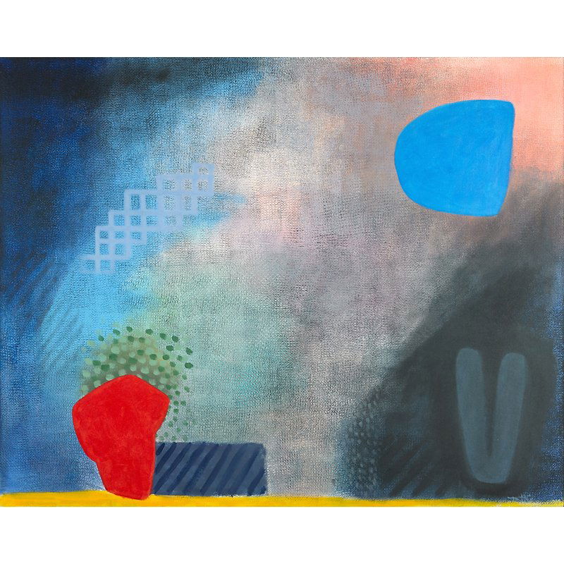 Robert Natkin (American, 1930-2010): Untitled; Acrylic on canvas (framed); Signed; 48" x 60"; Provenance: Private Collection, New York