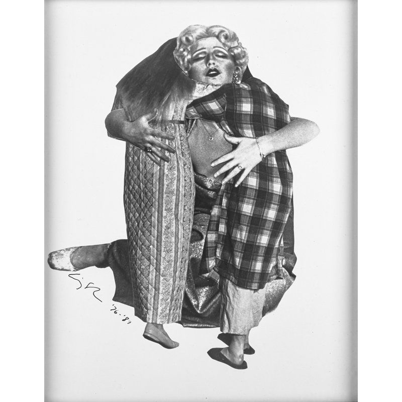 Cindy Sherman (American, b. 1954): Untitled (Mother Embracing Children), 1976-89; Gelatin silver print (framed); Signed, dated and numbered 108/200; 10" x 8" (sheet); Publisher: Printed Matter; Provenance: Private Collection, New York