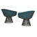 WARREN PLATNER; KNOLL Pair of armchairs - 2