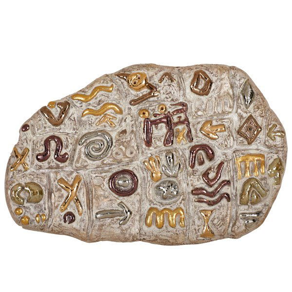 FLORENCE PUTTERMAN (American, b. 1927): Ceramic wall sculpture; Signed and numbered A/P; 12 1/2" x 18 5/8"