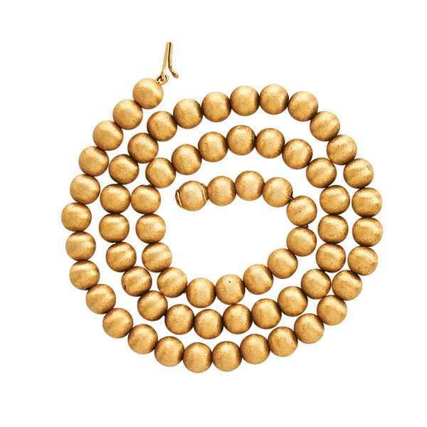 14K YELLOW GOLD BEAD NECKLACE (1 of 1)