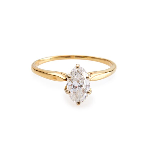 DIAMOND AND 14K GOLD ENGAGEMENT RING (1 of 1)