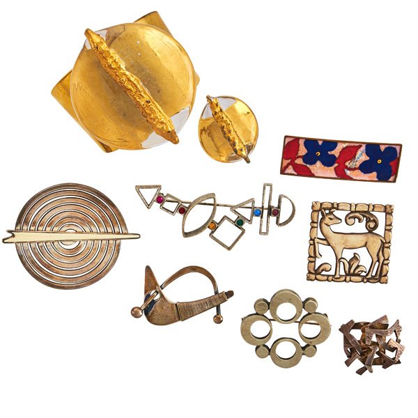 COLLECTION OF MODERNIST DESIGN AND CRAFT JEWELRY (1 of 1)