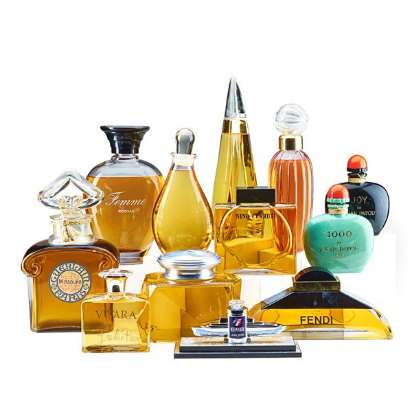 TWELVE PERFUME BOTTLE FACTICES (1 of 1)