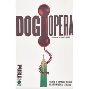 NEW YORK PUBLIC THEATER POSTERS: Seven for the plays: "Simpatico," "Blade to the Heat," "Silence, Cunning, Exile," "Merchant of Venice," "Him," "The Diva is Dismissed" and "Dog Opera," 1994/1995 Designed by Paula Scher of Pentagram;