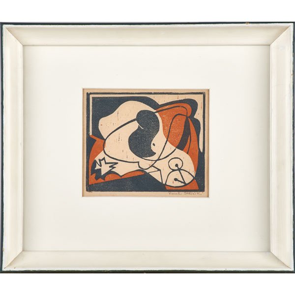 TWO CONTEMPORARY RELIEF PRINTS (1 of 1)