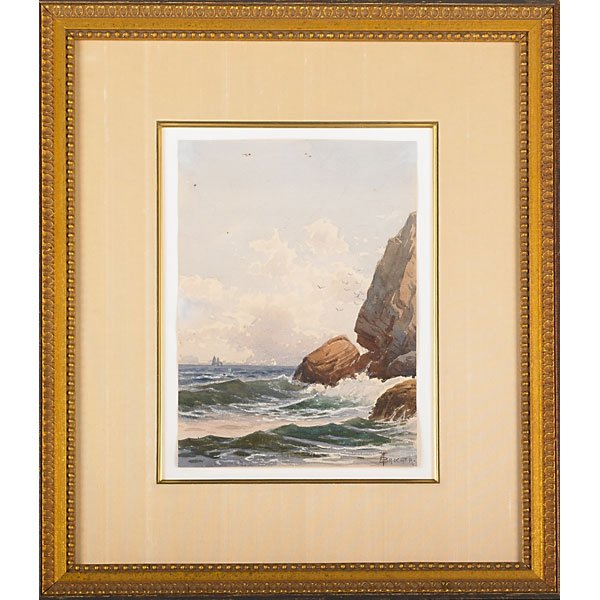 ALFRED THOMPSON BRICHER (American, 1837-1908): Untitled Watercolor on paper (framed) Signed 11 1/2" x 8" (sheet) Provenance: Private Collection, Virginia