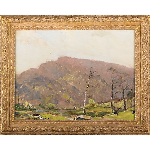 CHAUNCEY FOSTER RYDER (American, 1868-1949): Untitled Oil on canvas (framed) Signed 12 1/4" x 16 1/4" Provenance: Private Collection, Virginia