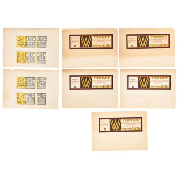 WIENER WERKSTATTE Gift certificates, tickets (1 of 1)