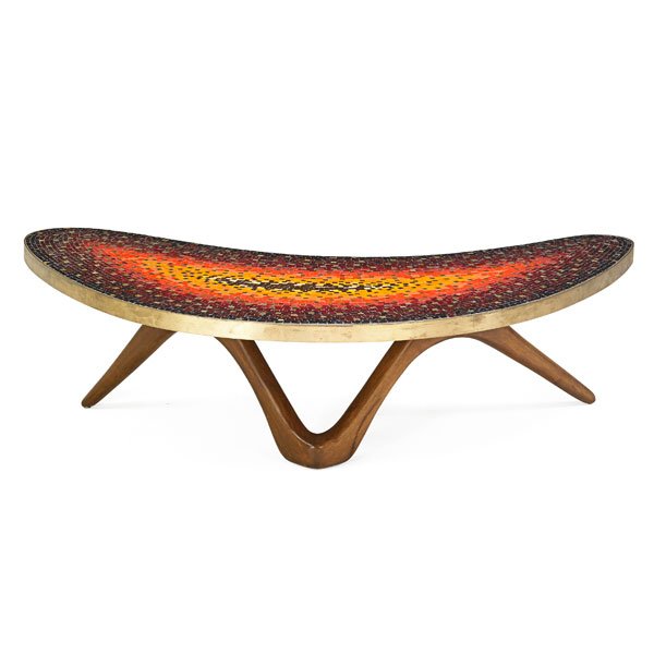 VLADIMIR KAGAN Crescent coffee table (1 of 7)
