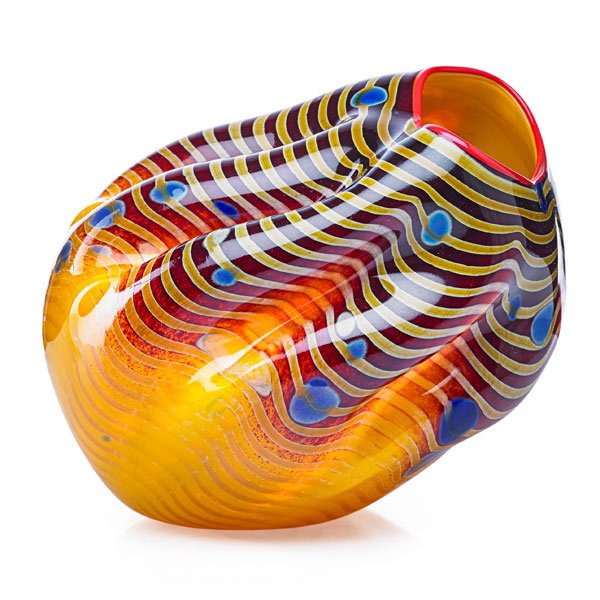 DALE CHIHULY; PORTLAND PRESS Cinnamon Macchia (1 of 4)