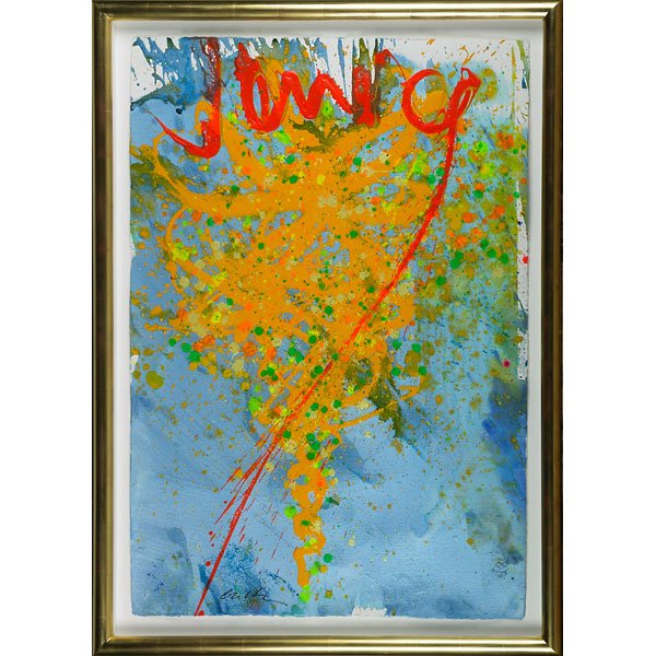 DALE CHIHULY Large painting, "Venice" (1 of 1)