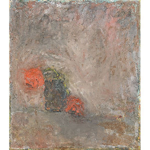 Gandy Brodie (American, 1925-1975): On an Ode to a Withered Flower, 1965; Oil on board (framed); Signed and dated; 23" x 20"; Provenance: Obelisk Gallery, Massachusetts; Private Collection, Massachusetts