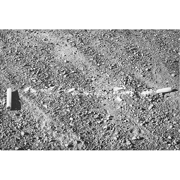 Lewis Baltz (American, 1945-2014): Untitled (Nevada 4), 1977; Gelatin silver print; Signed, dated and numbered 7/40; 6 3/8" x 9 1/2" (image); 8" x 10" (sheet); Provenance: Private Collection, New York