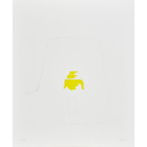Wolfgang Laib (German, b. 1950): A Wax Room for a Mountain, 1994; Screenprint and oilstick (framed); Signed, dated, titled and numbered 19/75; 19 1/4" x 16 1/8" (sheet); Provenance: Private Collection, New York