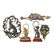 FIVE VICTORIAN HUNT OR ANIMAL JEWELS