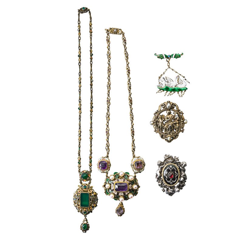 RENAISSANCE REVIVAL SILVER JEWELRY (1 of 1)