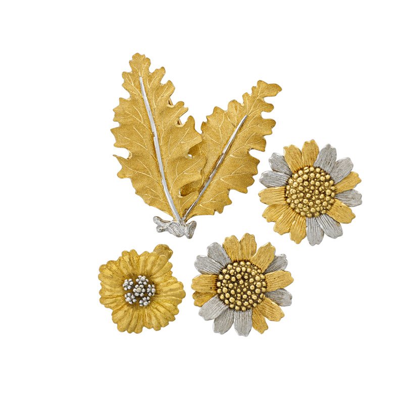 BUCCELLATI BOTANICAL ASSEMBLED 18K GOLD SUITE (1 of 2)