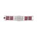 ART DECO DIAMOND AND BURMA RUBY PLATINUM STRAP