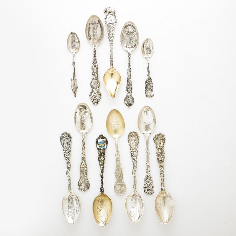 CALIFORNIA STERLING SILVER SOUVENIR SPOONS (1 of 1)