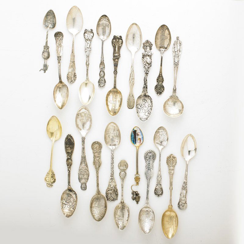 EXPOSITIONS STERLING SILVER SOUVENIR SPOONS (1 of 1)