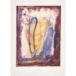 MELISSA MEYER (American, b. 1947): Two monotypes in color; "VII," 1988 and "XIII," 1988 (both unframed); Both signed, titled, and dated; 34" x 25" (each)