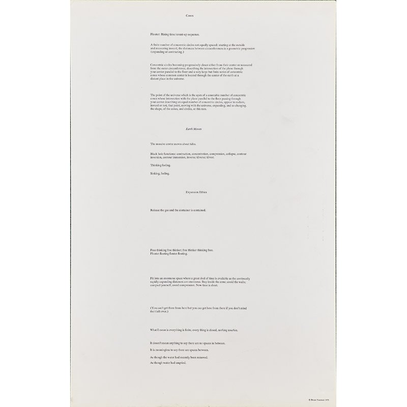 BRUCE NAUMAN (American, b. 1941) (1 of 3)