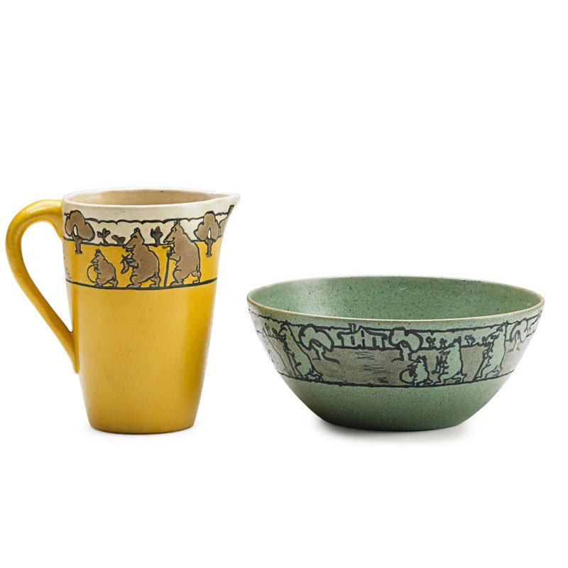 SATURDAY EVENING GIRLS Bowl and pitcher w/ bears (1 of 4)