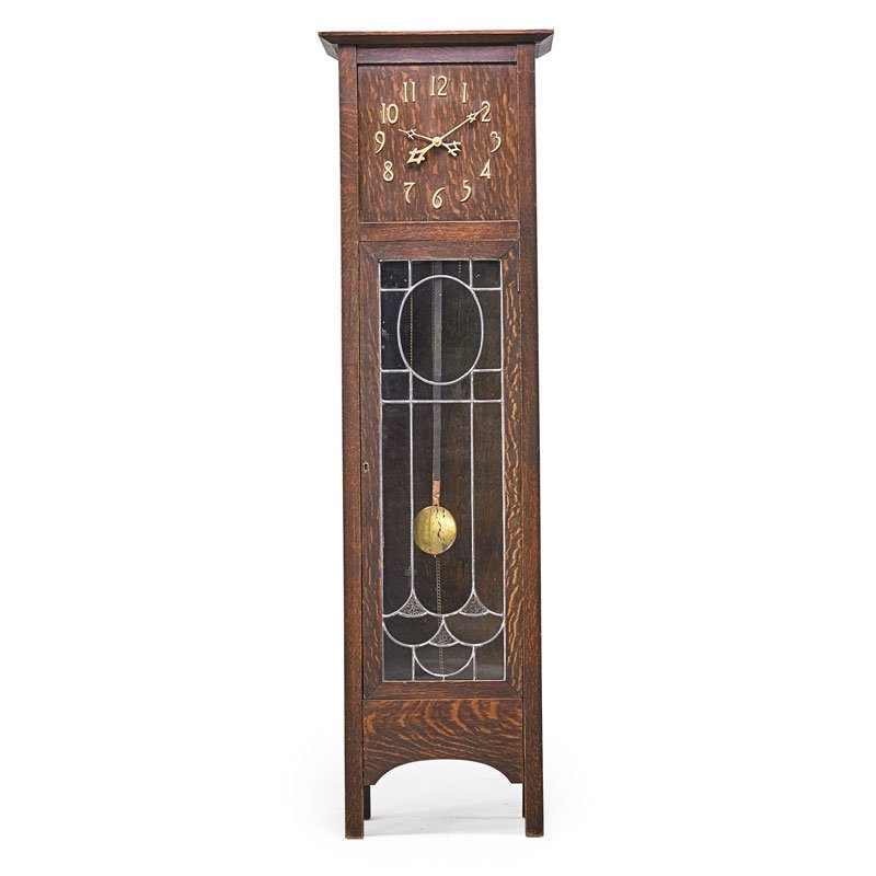 ARTS & CRAFTS Grandfather clock (1 of 1)