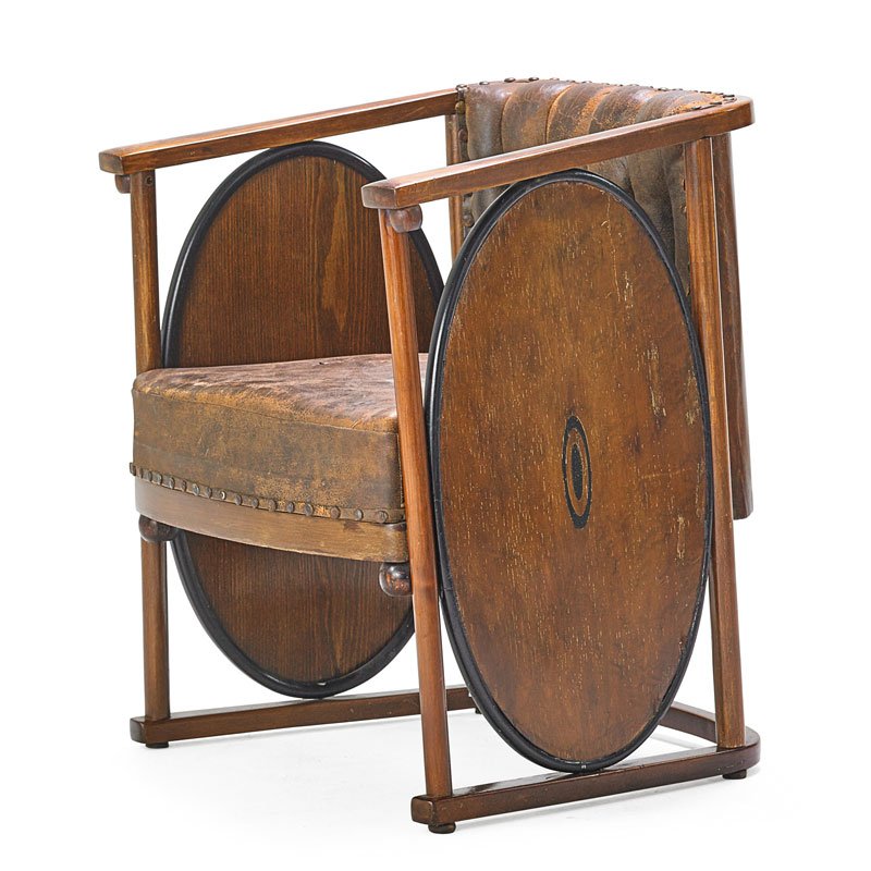 KOLOMAN MOSER OR JOSEF HOFFMANN Rare chair (1 of 3)
