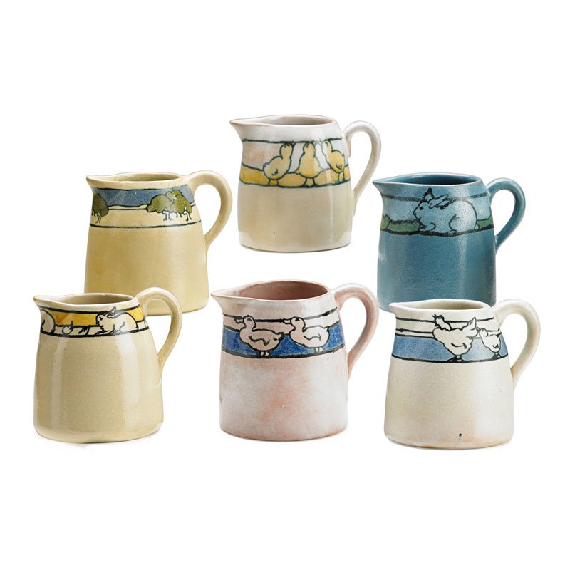 SATURDAY EVENING GIRLS Six creamers (1 of 4)