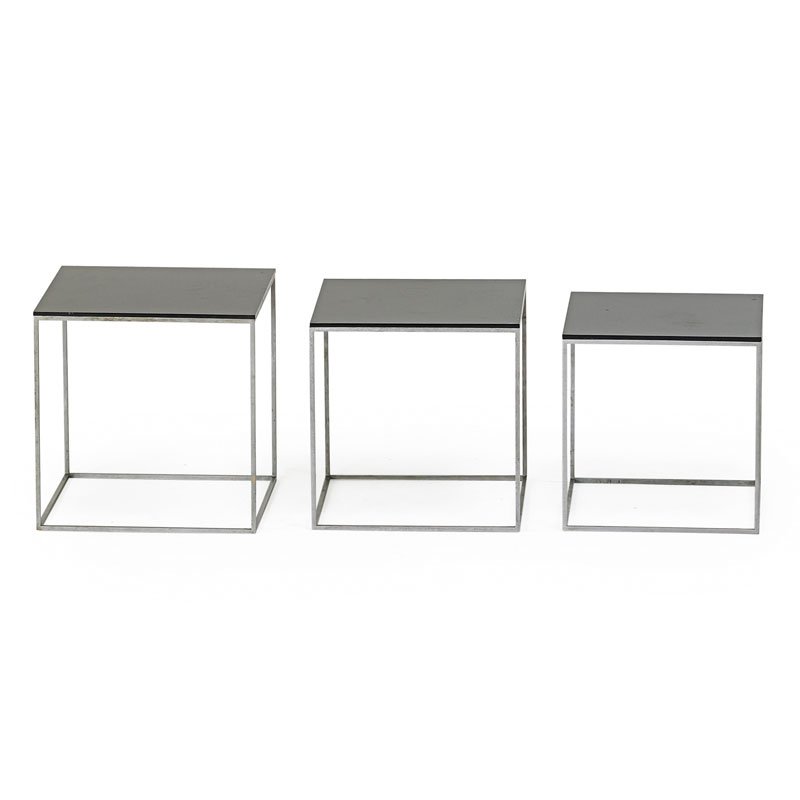 POUL KJAERHOLM Set of three nesting tables (1 of 3)