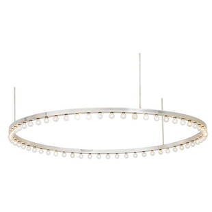 PHILLIP ENFIELD (Attr.) Chandelier: PHILLIP ENFIELD (Attr.) (1914 - 2004);Chandelier, New York, 1970s; Aluminum, plastic, fifty-nine sockets; Unmarked; As shown: 17" x 58";