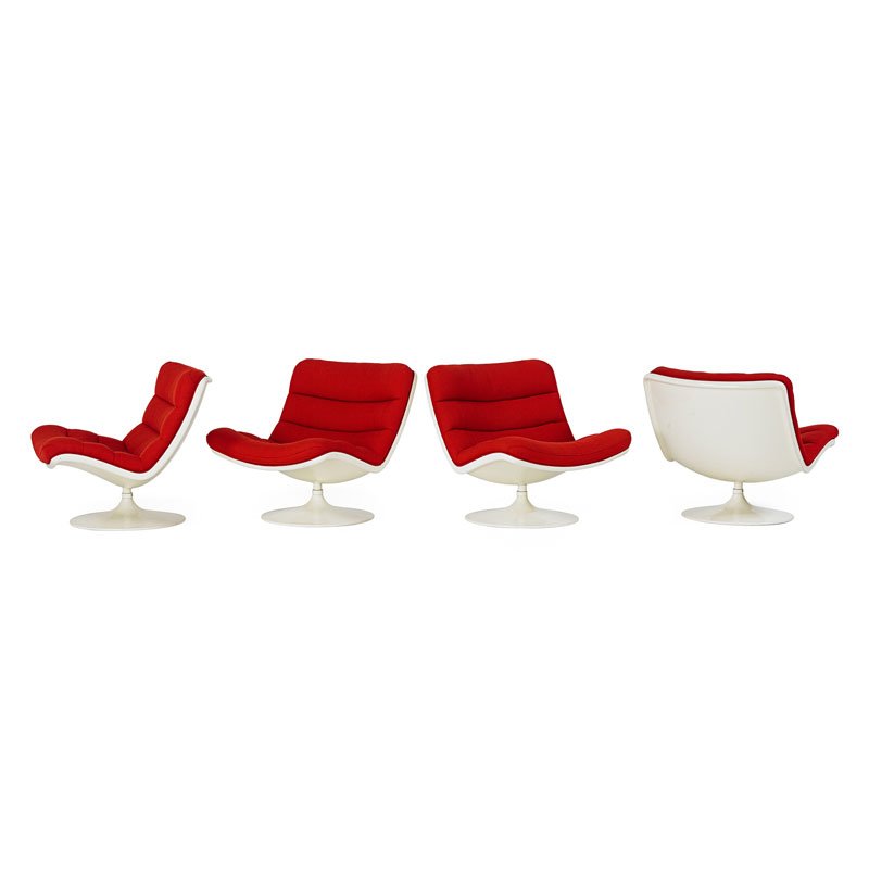 GEOFFREY HARCOURT; ARTIFORT Four lounge chairs (1 of 3)