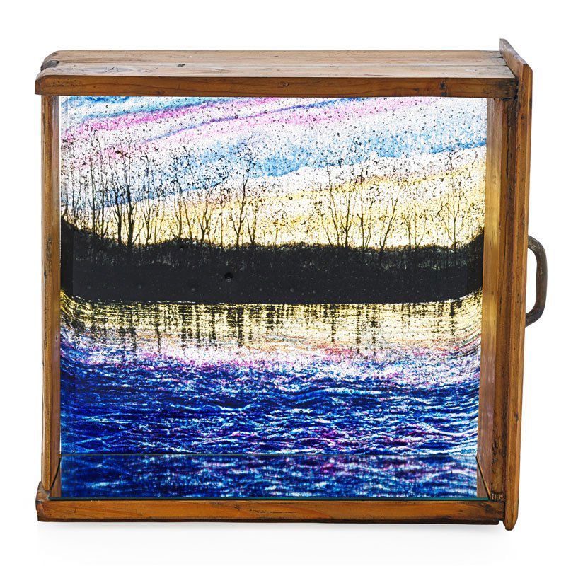 MIRIAM DI FIORE Fused glass sculpture (1 of 9)