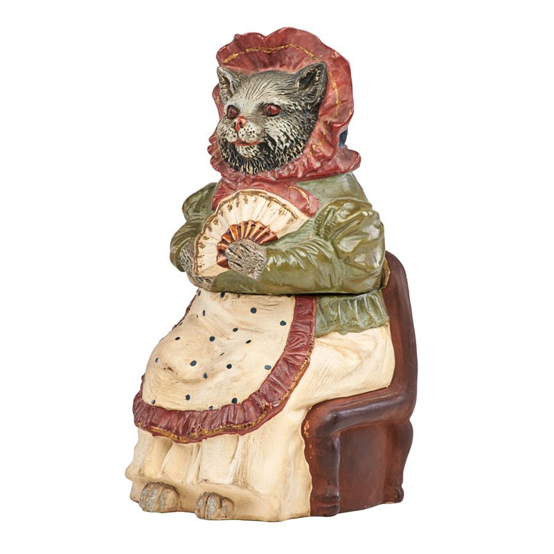 JOHANN MARESCH FIGURAL TOBACCO JAR (1 of 2)