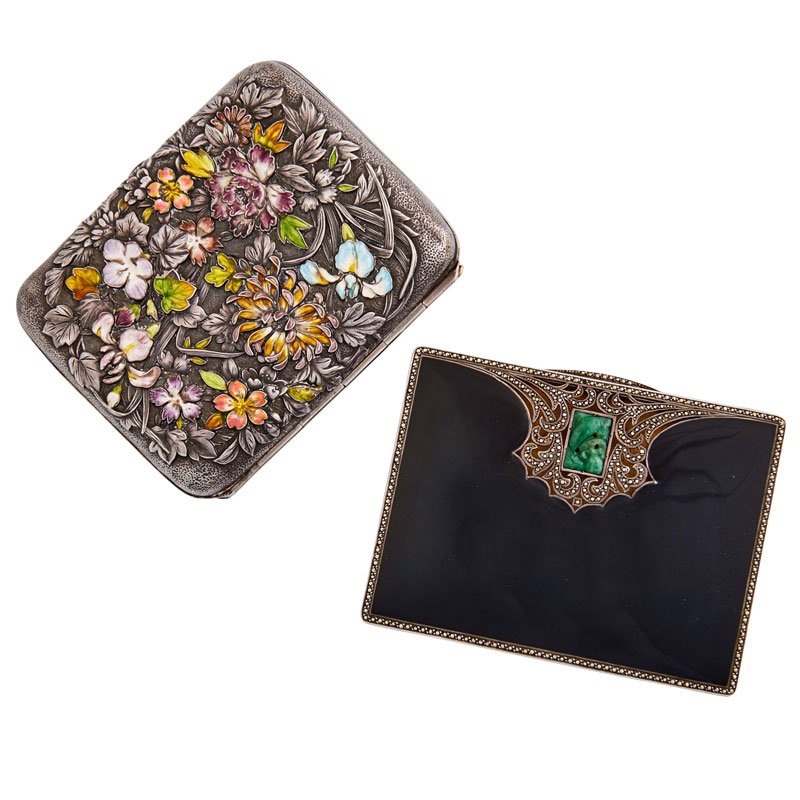 TWO STERLING CIGARETTE CASES (1 of 7)