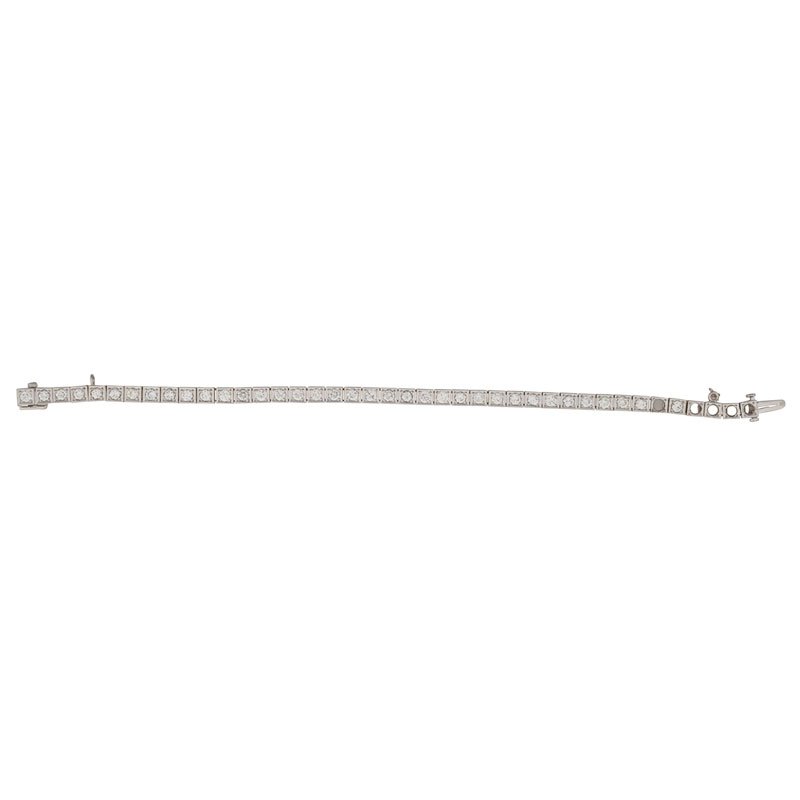 FRAGMENTED DIAMOND & PLATINUM LINK BRACELET (1 of 1)