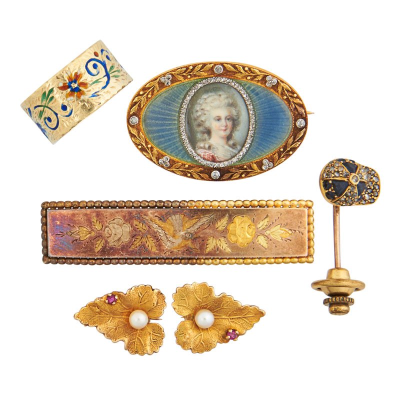 VICTORIAN OR EARLY 20TH C. YELLOW GOLD JEWELRY (1 of 1)