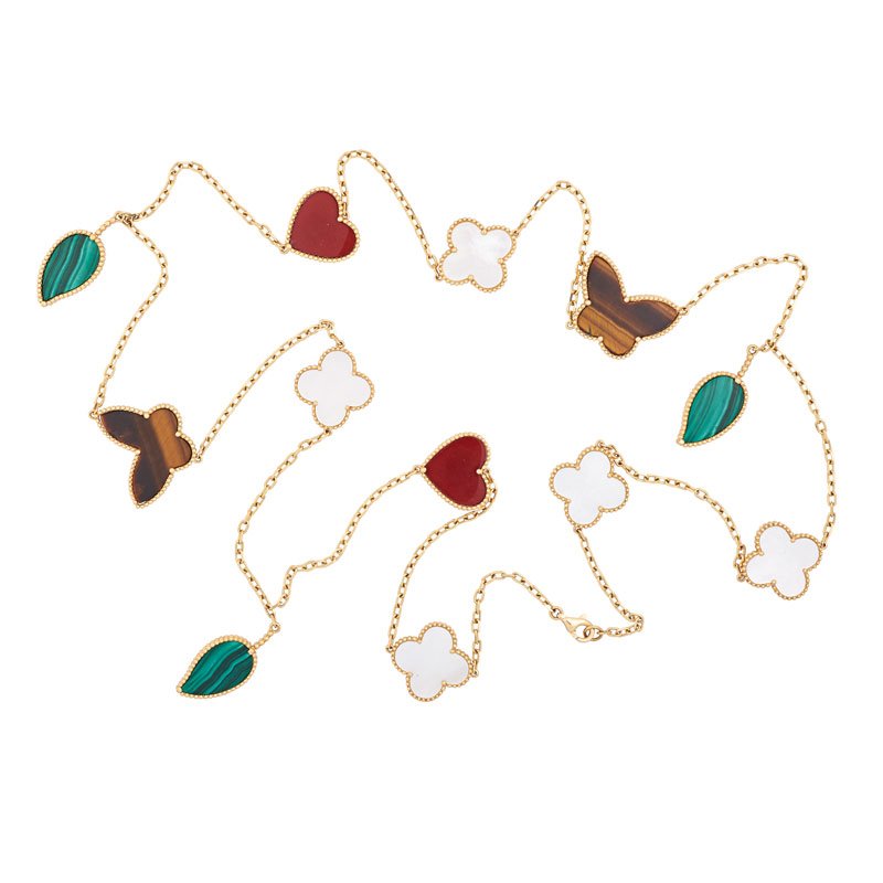 VAN CLEEF & ARPELS, NYC, "LUCKY ALHAMBRA" HARDSTONE & (1 of 1)