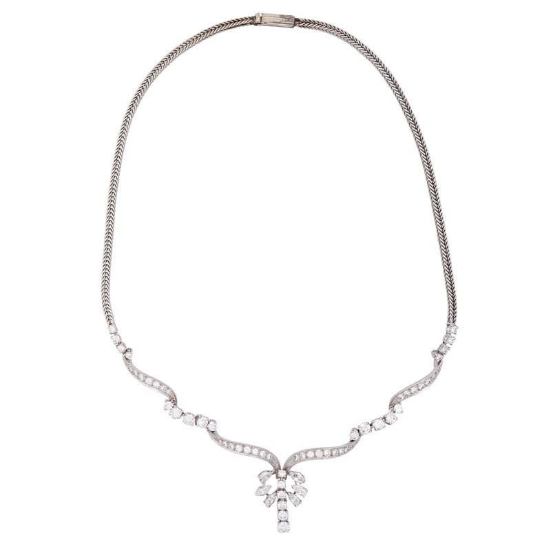 DIAMOND & PLATINUM NECKLACE (1 of 1)