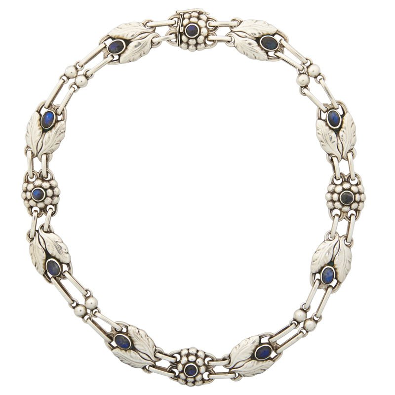 GEORG JENSEN USA STERLING & LABRADORITE #1 NECKLACE (1 of 2)