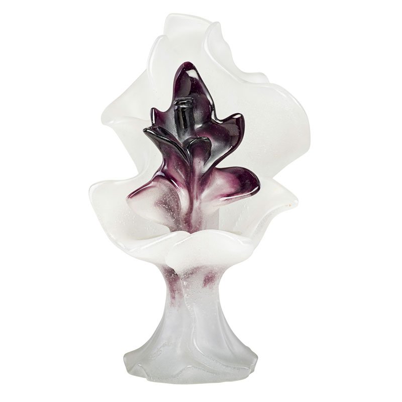 SALVADOR DALI (SPANISH, 1904-1989) DAUM GLASS: Phonographe Antediluvien; Pâte-de-verre sculpture, 123/300, France, 1980; Stamped signature and factory mark, numbered on base; 17 3/4" x 11" x 8"